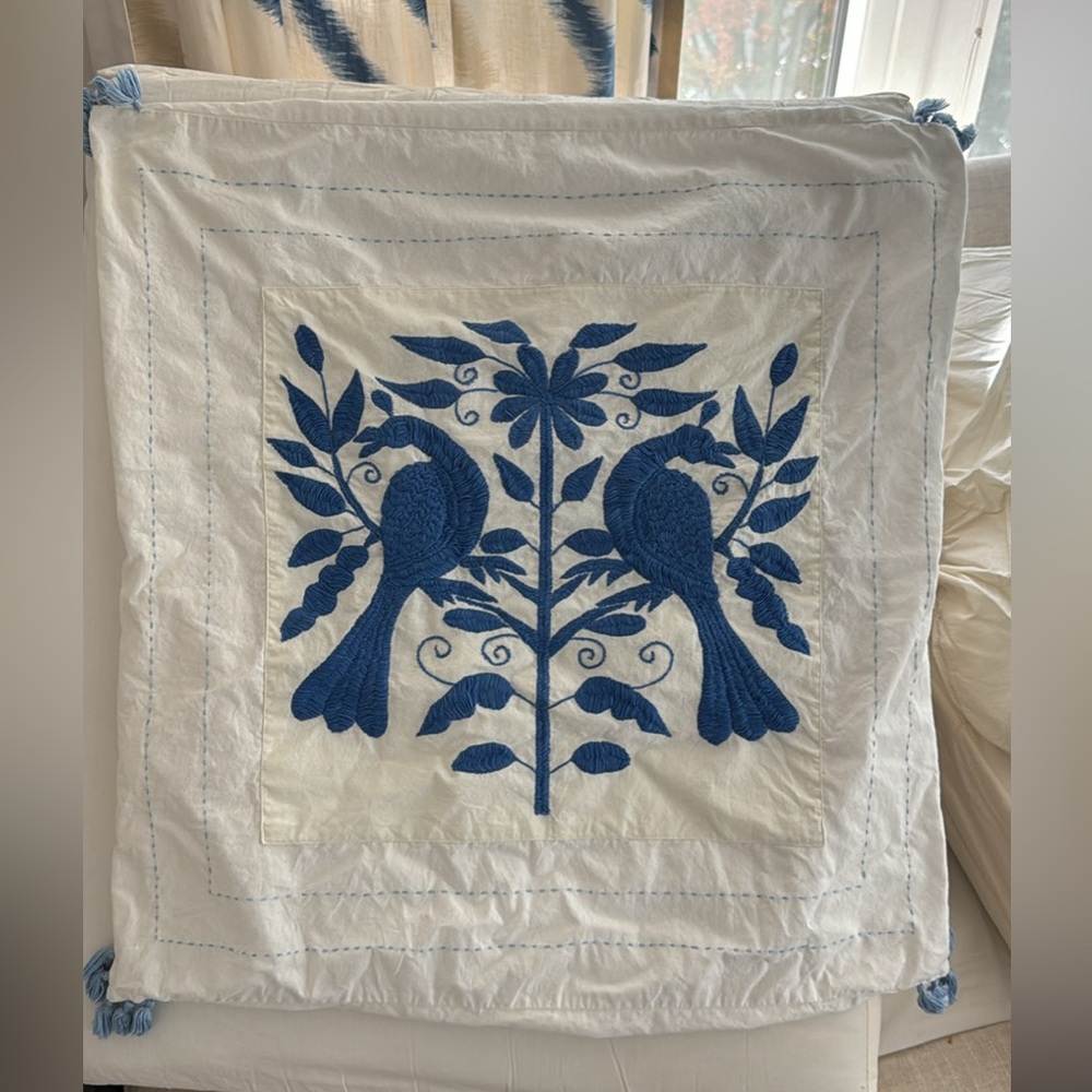 Roberta Roller Rabbit Embroidered Pillow Cover - Euro